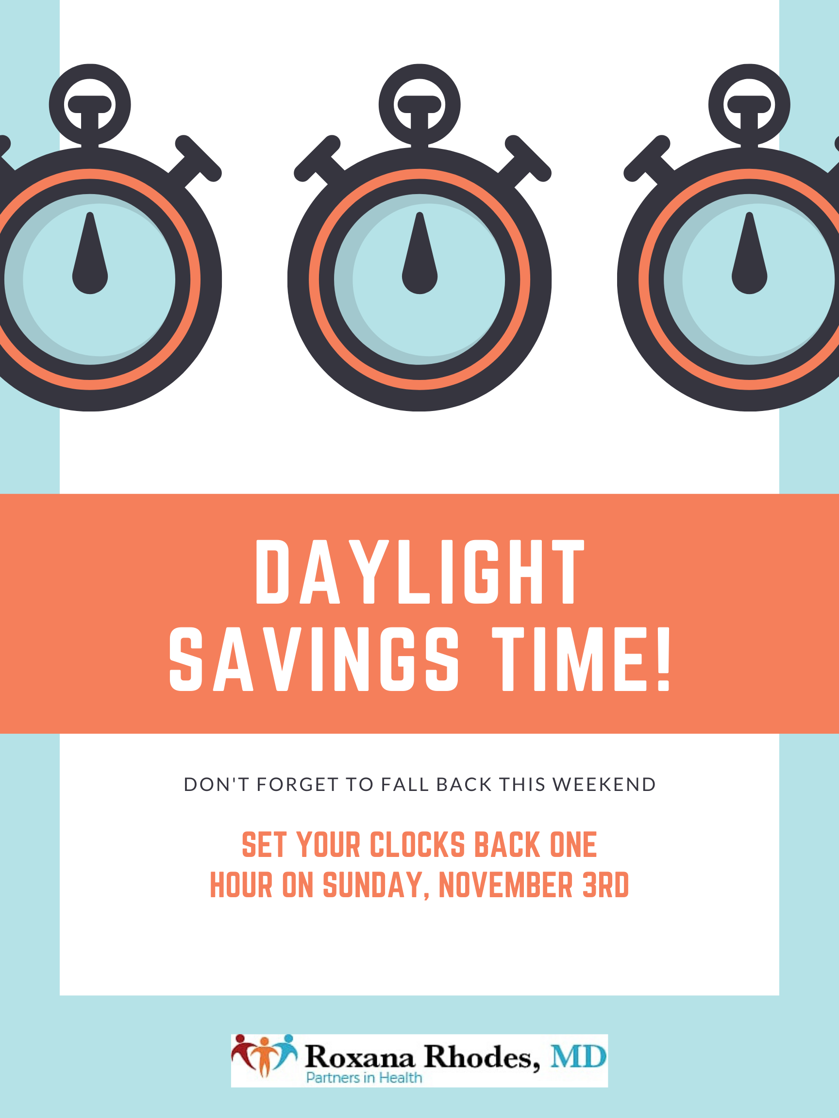 Daylight Savings Time!